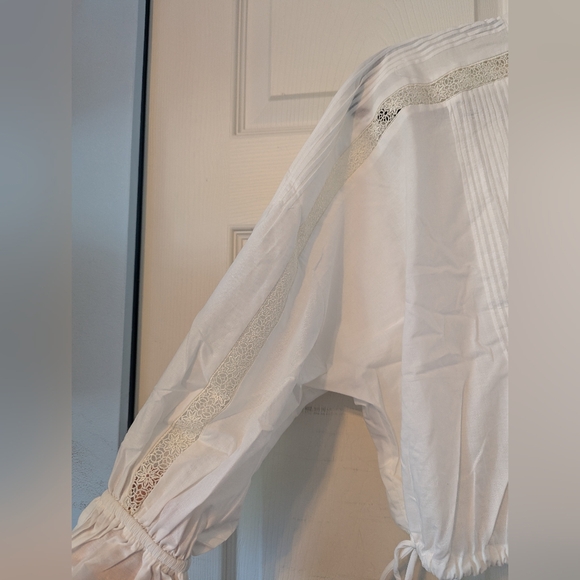 H&M Lace-Inset Cotton Blouse - Picture 9 of 16